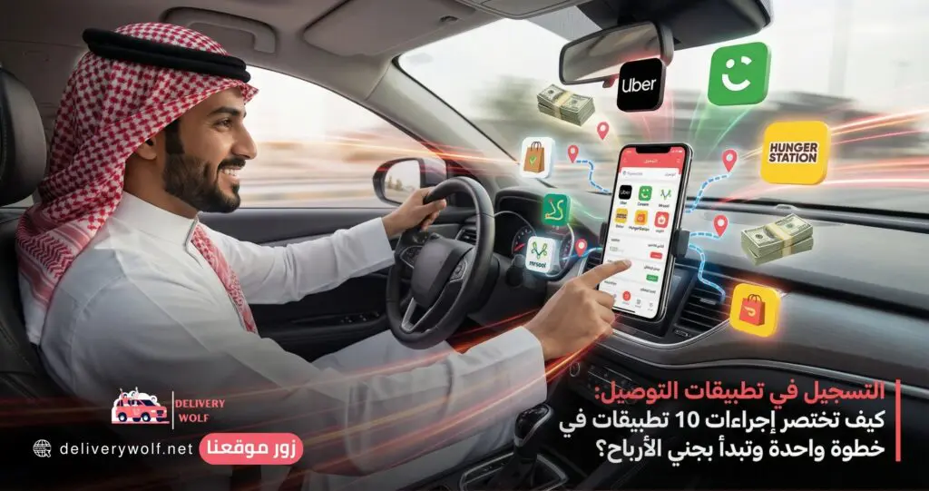 التسجيل في تطبيقات التوصيل: كيف تختصر إجراءات 10 تطبيقات في خطوة واحدة وتبدأ بجني الأرباح؟