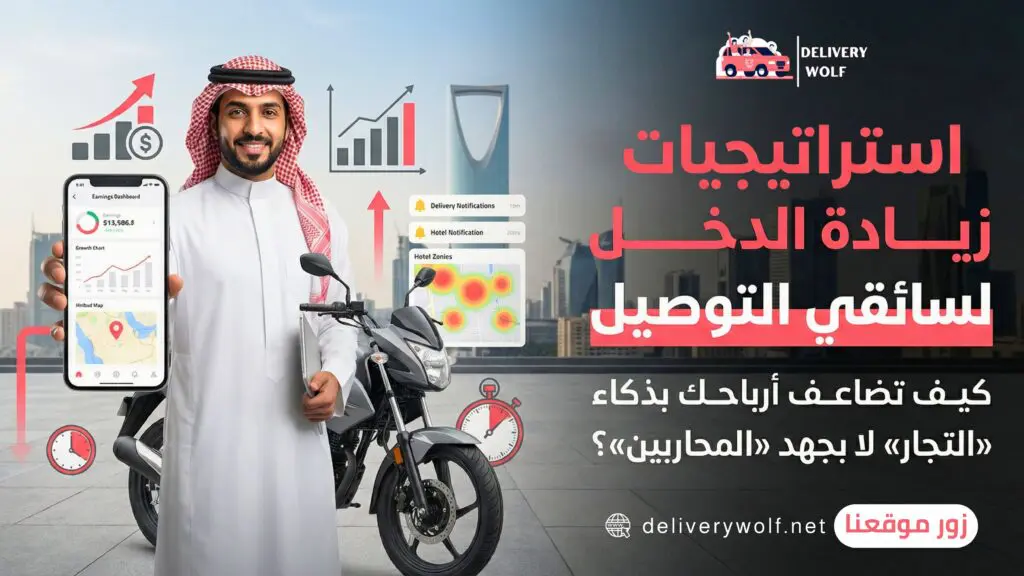 استراتيجيات زيادة الدخل لسائقي التوصيل: كيف تضاعف أرباحك بذكاء "التجار" لا بجهد "المحاربين"؟