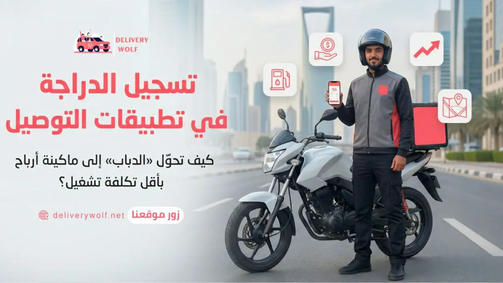 تسجيل دراجة في تطبيقات التوصيل: كيف تحول "الدباب" إلى ماكينة أرباح بأقل تكلفة تشغيل؟