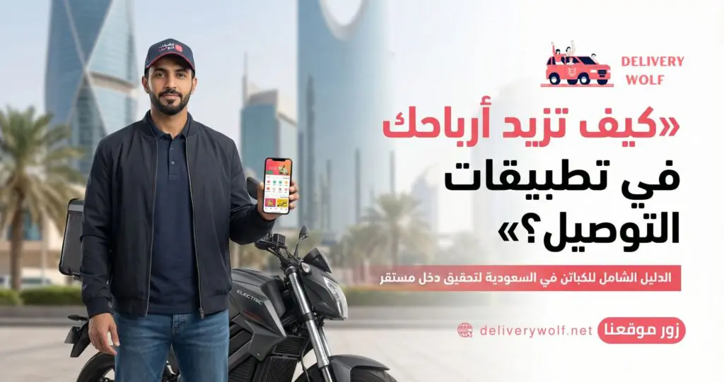 كيف تزيد أرباحك في تطبيقات التوصيل؟ الدليل الشامل للكباتن في السعودية لتحقيق دخل مستقر