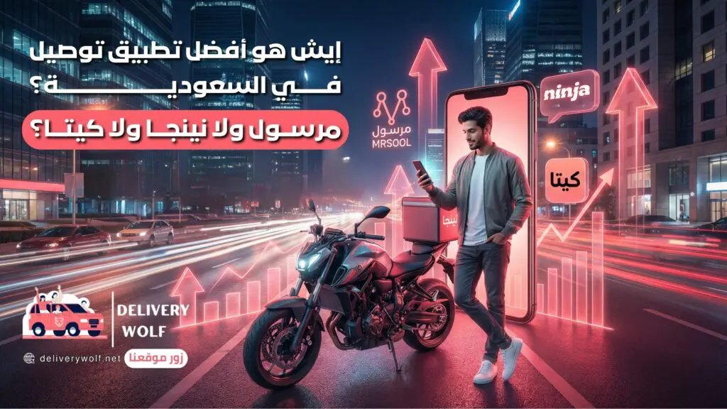 ايش هو أفضل تطبيق توصيل في السعودية؟ مرسول ولا نينجا ولا كيتا؟