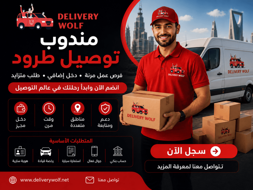 مندوب توصيل طرود