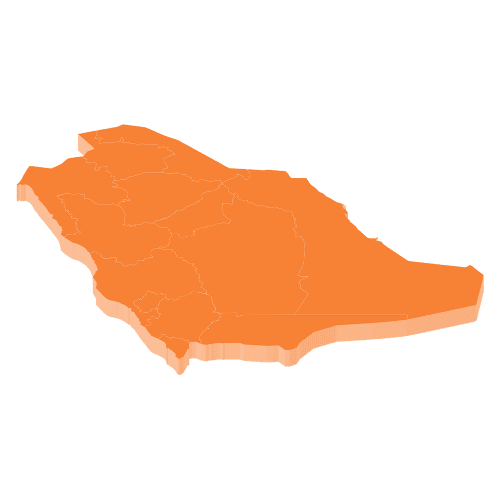خريطة المملكة العربية السعودية