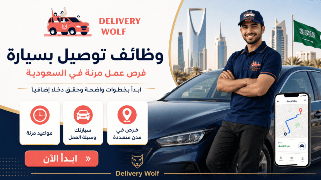 وظائف توصيل بسيارة في السعودية: الشروط وأفضل التطبيقات وظائف توصيل بسيارة