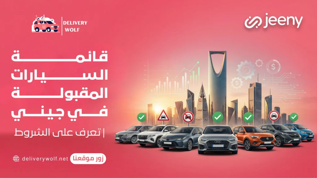 قائمة السيارات المقبولة في جيني | تعرف على الشروط وابدأ تسجيلك اليوم