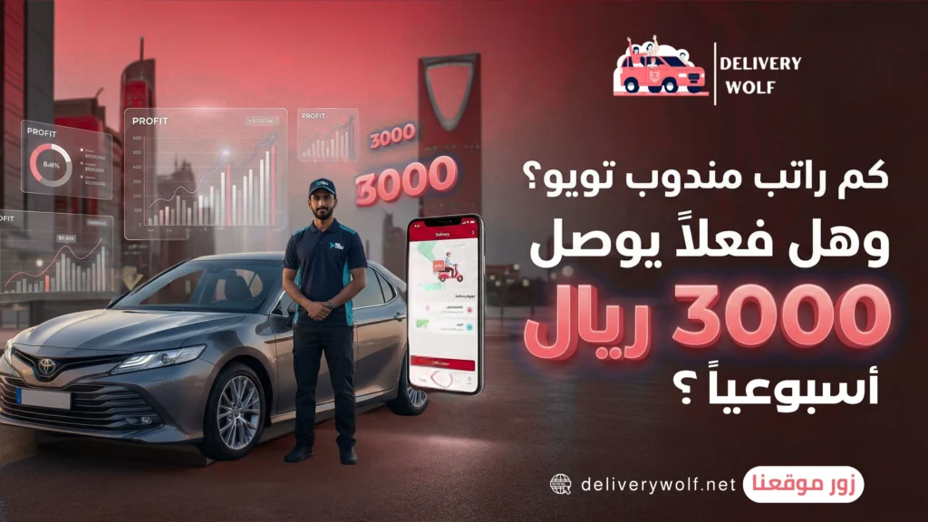 كم راتب مندوب تويو؟ وهل فعلاً يوصل 3000 ريال أسبوعيًا؟